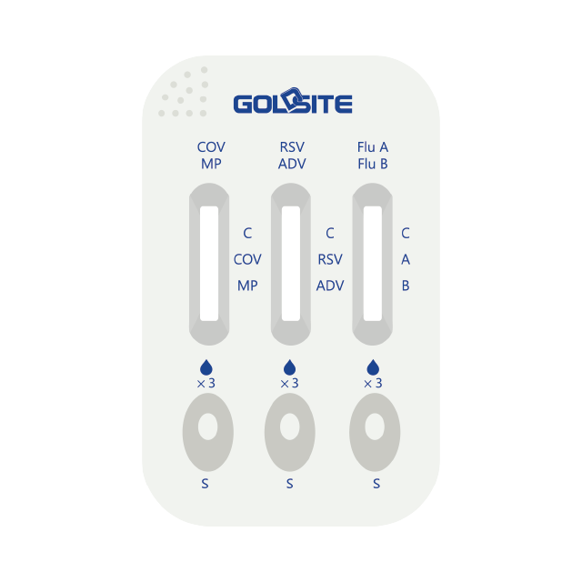 Kit 6 en 1 antigène SARS-CoV-2 & MP & RSV & ADV & grippe A/B